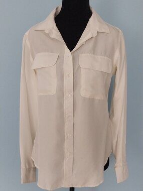 Pure silk ivory shirt